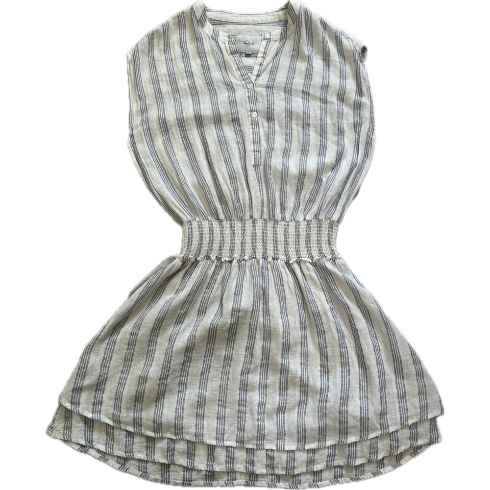 EUC Rails Angelina Blue & White Striped Linen Sundress Size S